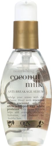 OGX Nourishing + Coconut Milk Anti-Breakage Serum, 4 Fl Oz