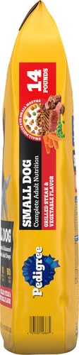 Complete Nutrition Adult Small Dog Dry Dog Food, Grilled Steak and Vegetable Flavor, 14 lb. Bag