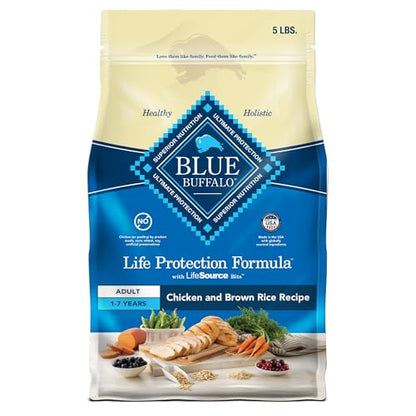 Life Protection Formula Adult Dry Dog Food, Helps Build and Maintain Strong Muscles, Made with Natural Ingredients, Chicken & Brown Rice Recipe, 5-lb. Bag