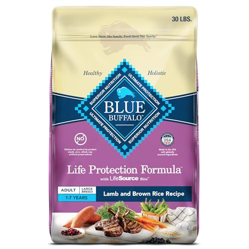 Life Protection Formula Large Breed Adult Dry Dog Food, Promotes Joint Health and Lean Muscles, Made with Natural Ingredients, Lamb & Brown Rice Recipe, 30-lb. Bag