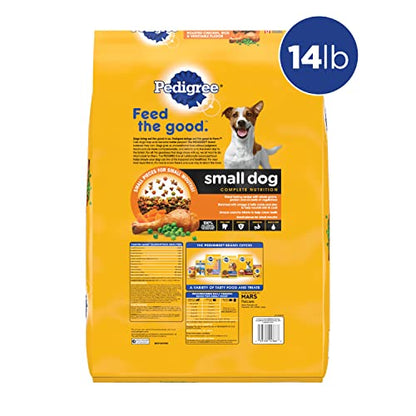 Complete Nutrition Adult Small Dog Dry Dog Food, Roasted Chicken, Rice & Vegetable Flavor, 14 lb. Bag