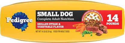 Complete Nutrition Adult Small Dog Dry Dog Food, Grilled Steak and Vegetable Flavor, 14 lb. Bag