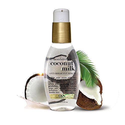 OGX Nourishing + Coconut Milk Anti-Breakage Serum, 4 Fl Oz