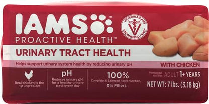 IAMS PROACTIVE HEALTH Adult Urinary Tract Health Dry Cat Food with Chicken, 7 lb. Bag