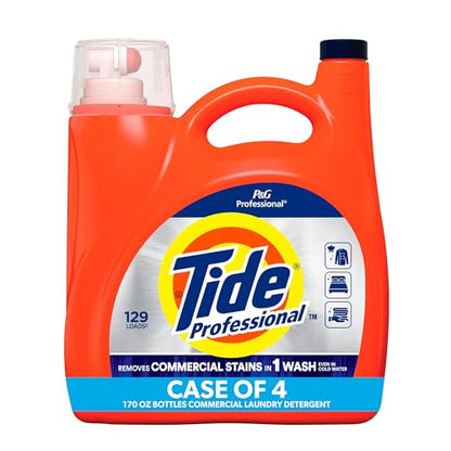 P&G PROFESSIONAL Tide Professional Commercial Liquid Laundry Detergent, 129 loads, 170 Fl oz (4 Count)