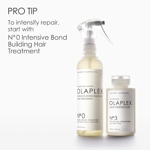 Olaplex No. 3 Hair Perfector Repairing Hair Treatment, Concentrated Hair Mask for Dry Damaged Hair, Repairs & Strengthens All Hair Types, 3.3 fl oz