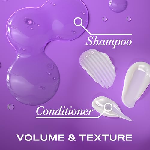 OGX Thick & Full + Biotin & Collagen Shampoo & Conditioner Set, (packaging may vary), Purple, 13 Fl Oz (Pack of 2)