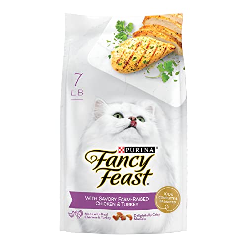 Purina Fancy Feast Dry Cat Food with Savory Chicken and Turkey - 7 lb. Bag