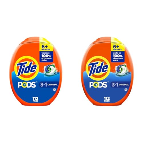 Tide PODS Laundry Detergent Original Scent, 112 count (Pack of 2)