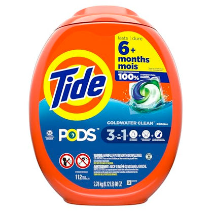 Tide PODS Laundry Detergent Original Scent, 112 count (Pack of 2)