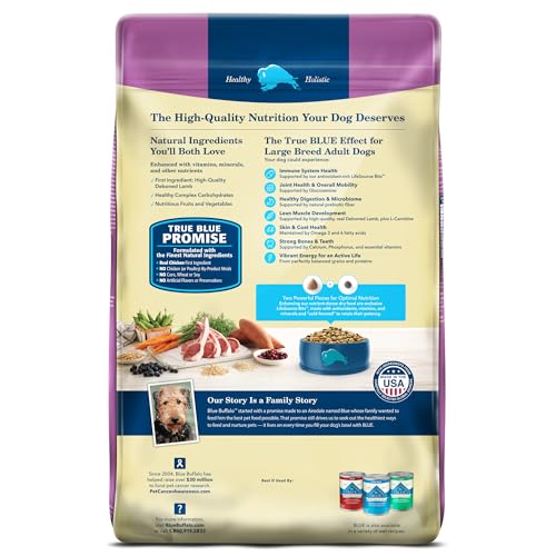 Life Protection Formula Large Breed Adult Dry Dog Food, Promotes Joint Health and Lean Muscles, Made with Natural Ingredients, Lamb & Brown Rice Recipe, 30-lb. Bag