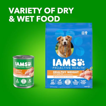 IAMS Adult Healthy Weight Control Dry Dog Food with Real Chicken, 15 lb. Bag