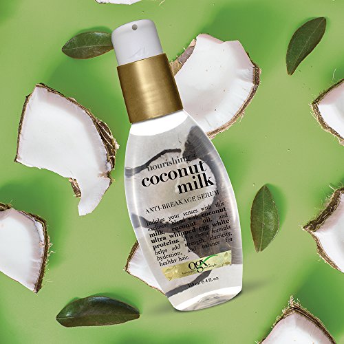 OGX Nourishing + Coconut Milk Anti-Breakage Serum, 4 Fl Oz