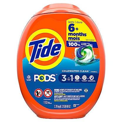 Tide PODS Laundry Detergent Original Scent, 112 count (Pack of 2)