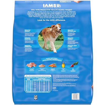 IAMS Adult Healthy Weight Control Dry Dog Food with Real Chicken, 29.1 lb. Bag