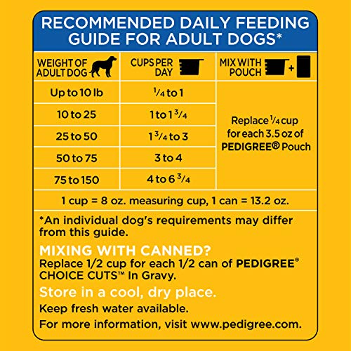 High Protein Adult Dry Dog Food Beef and Lamb Flavor Dog Kibble, 18 lb. Bag