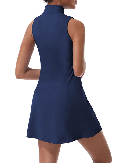 Women Tennis Golf Dresses with Built in Shorts