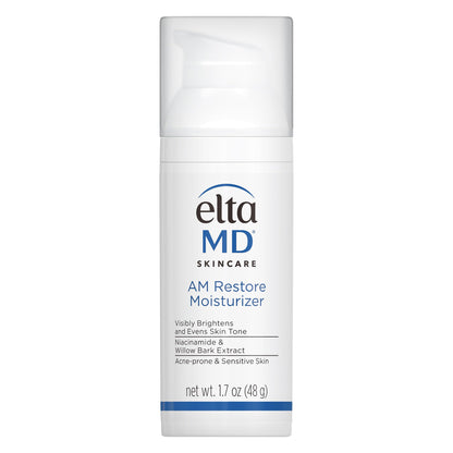 EltaMD AM Restore Face Moisturizer, Light Moisturizer Face Cream, Made with Niacinamide and Hyaluronic Acid, 1.7 oz Pump