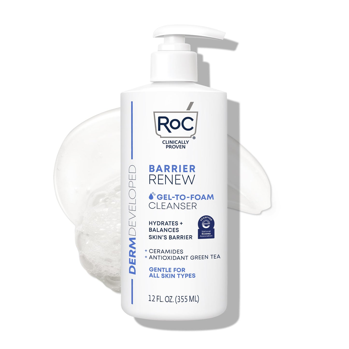 Barrier Renew Gel to Foam Non Drying Cleanser with Ceramides