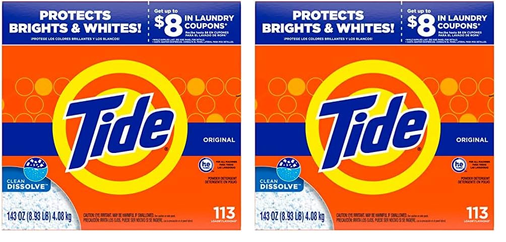 Tide Powder Laundry Detergent Original, 143 Ounce