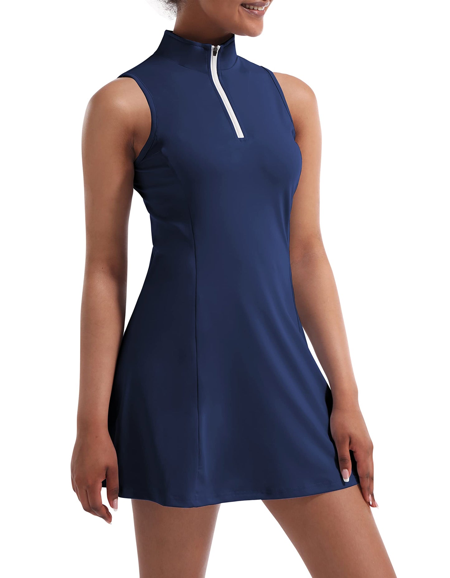 Women Tennis Golf Dresses with Built in Shorts