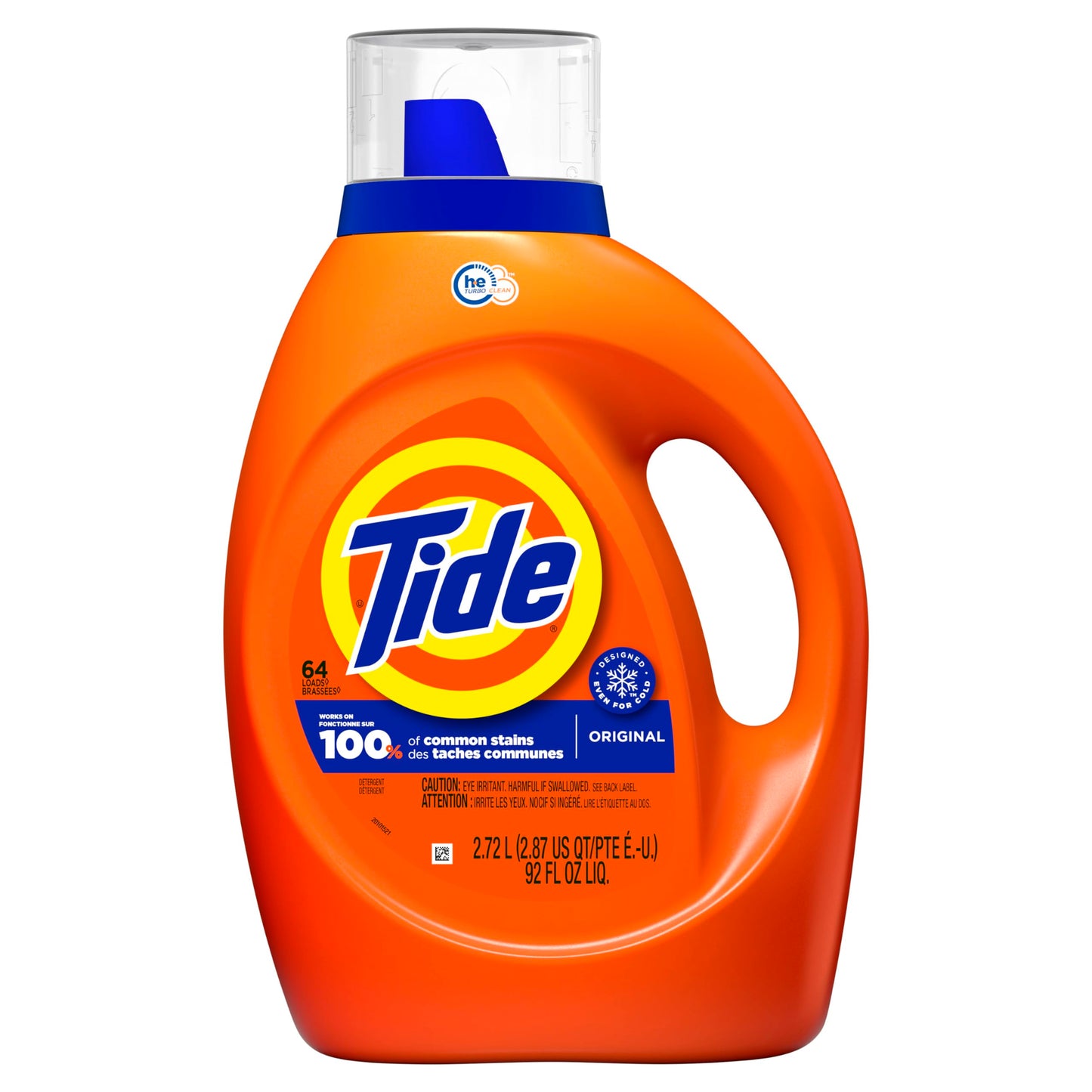 Tide Liquid Laundry Detergent Soap, Original Scent, HE Compatible, 64 Loads, 84 fl oz