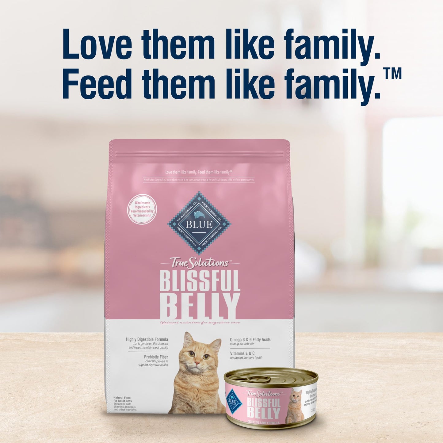 True Solutions Blissful Belly Digestive Care Natural Dry Food for Adult Cats, Chicken, 11-lb. Bag