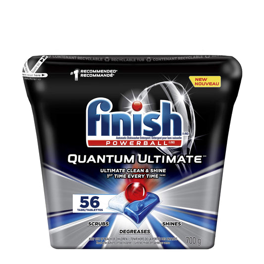 Finish Dishwasher Detergent, Quantum Ultimate, Fresh, 56 Tablets 56 Count