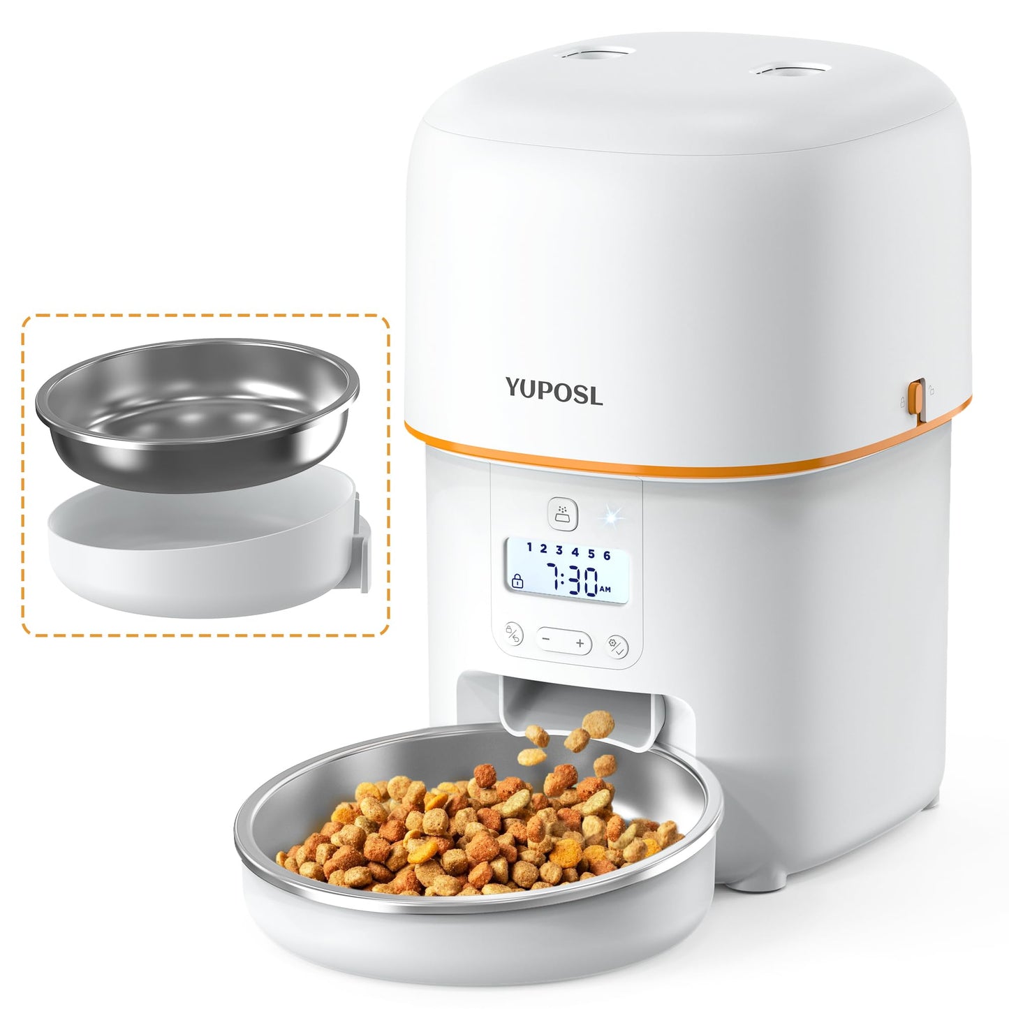 Cat Food Dispenser Easy to Use, Timed Automatic Pet Feeder