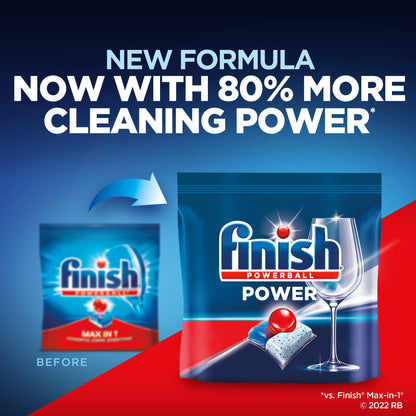 Finish Power - 76ct - Dishwasher Detergent - Powerball