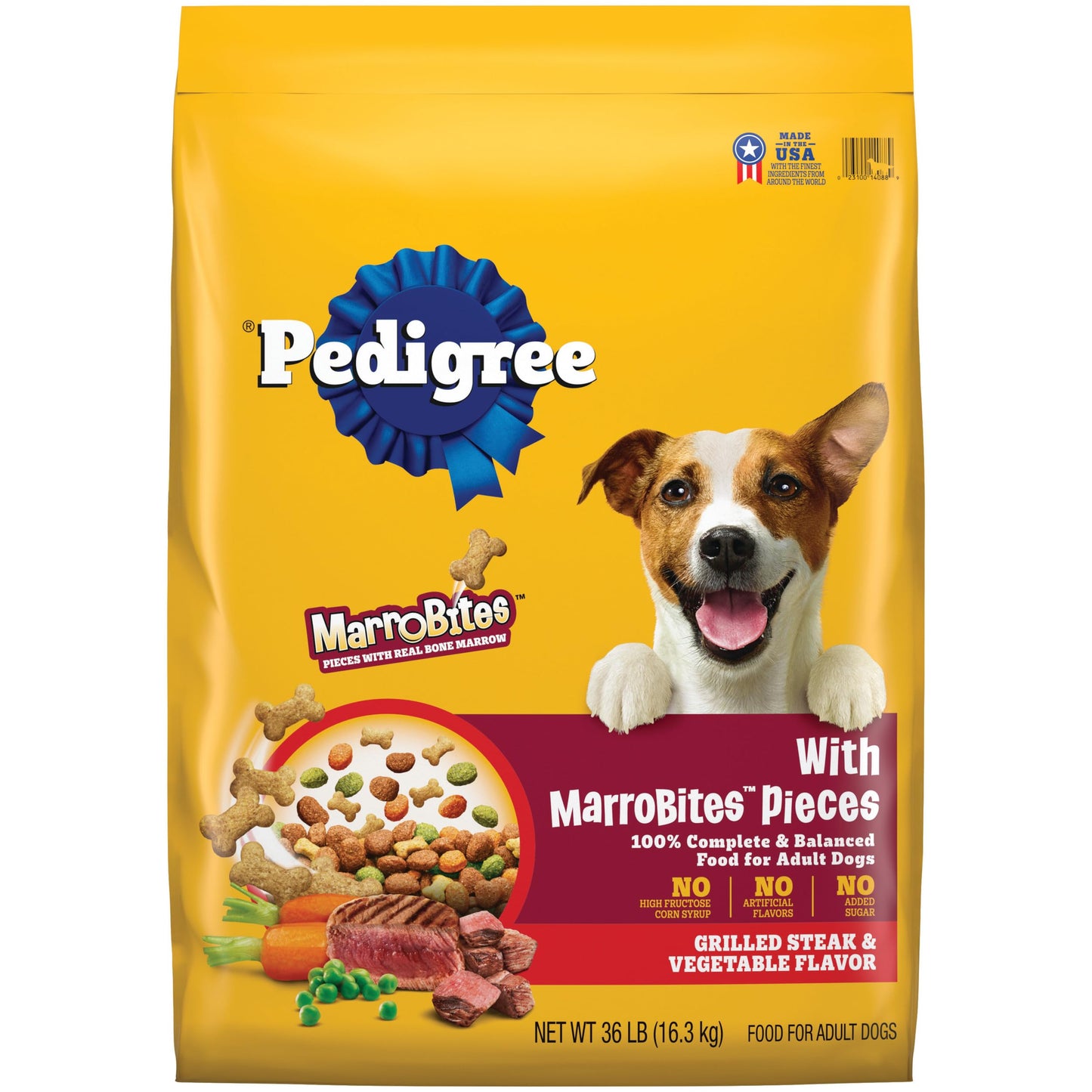 with MarroBites Pieces Adult Dry Dog Food, Grilled Steak and Vegetable Flavor, 36 lb. Bag