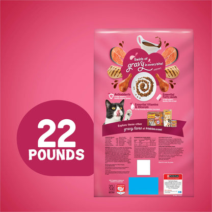 Dry Cat Food, Gravy Swirlers - 22 lb. Bag