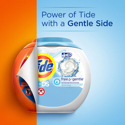 Tide PODS Free and Gentle, Laundry Detergent Soap PODS