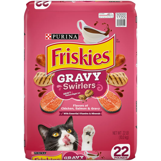 Dry Cat Food, Gravy Swirlers - 22 lb. Bag