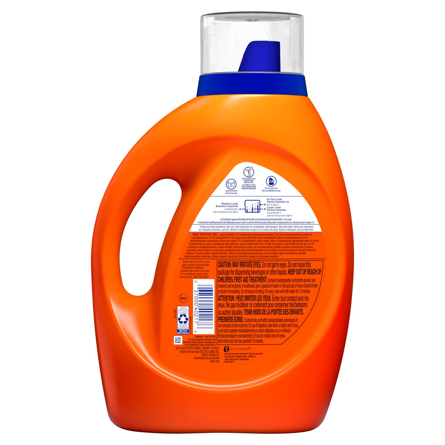 Tide Liquid Laundry Detergent Soap, Original Scent, HE Compatible, 64 Loads, 84 fl oz