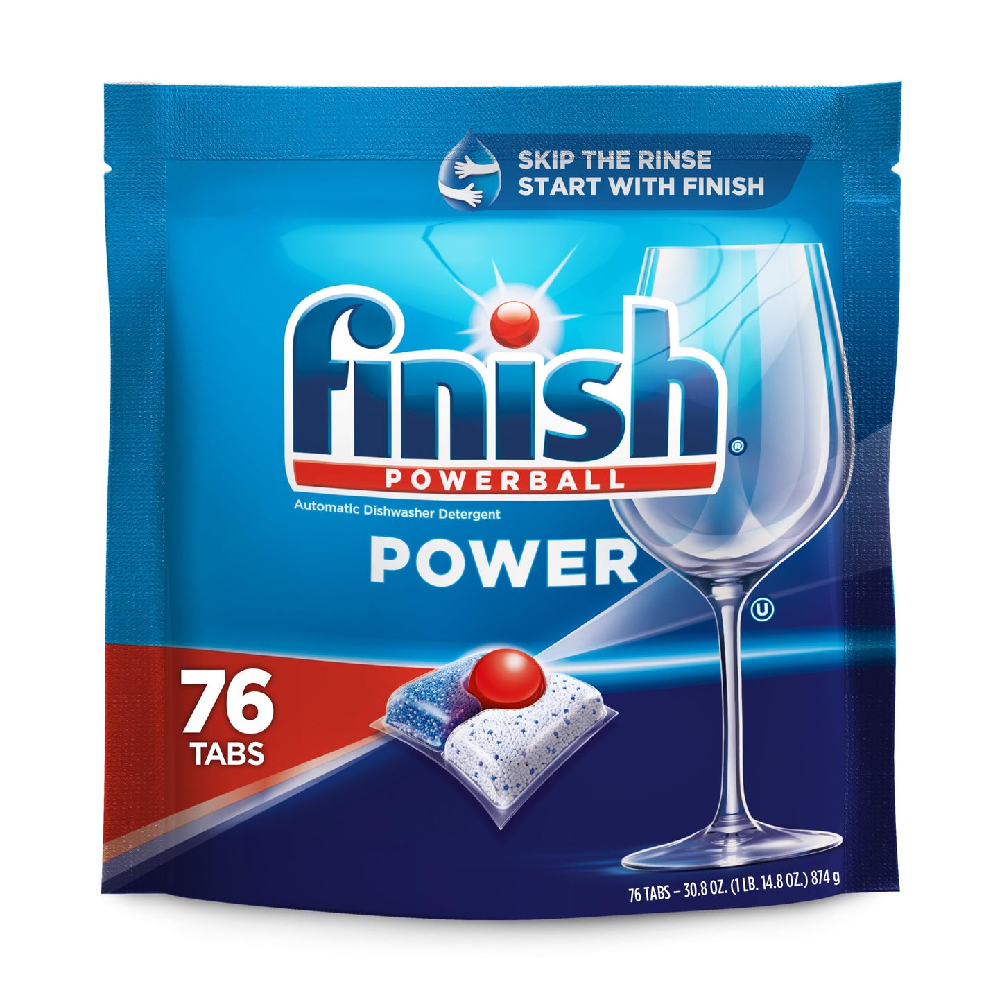 Finish Power - 76ct - Dishwasher Detergent - Powerball