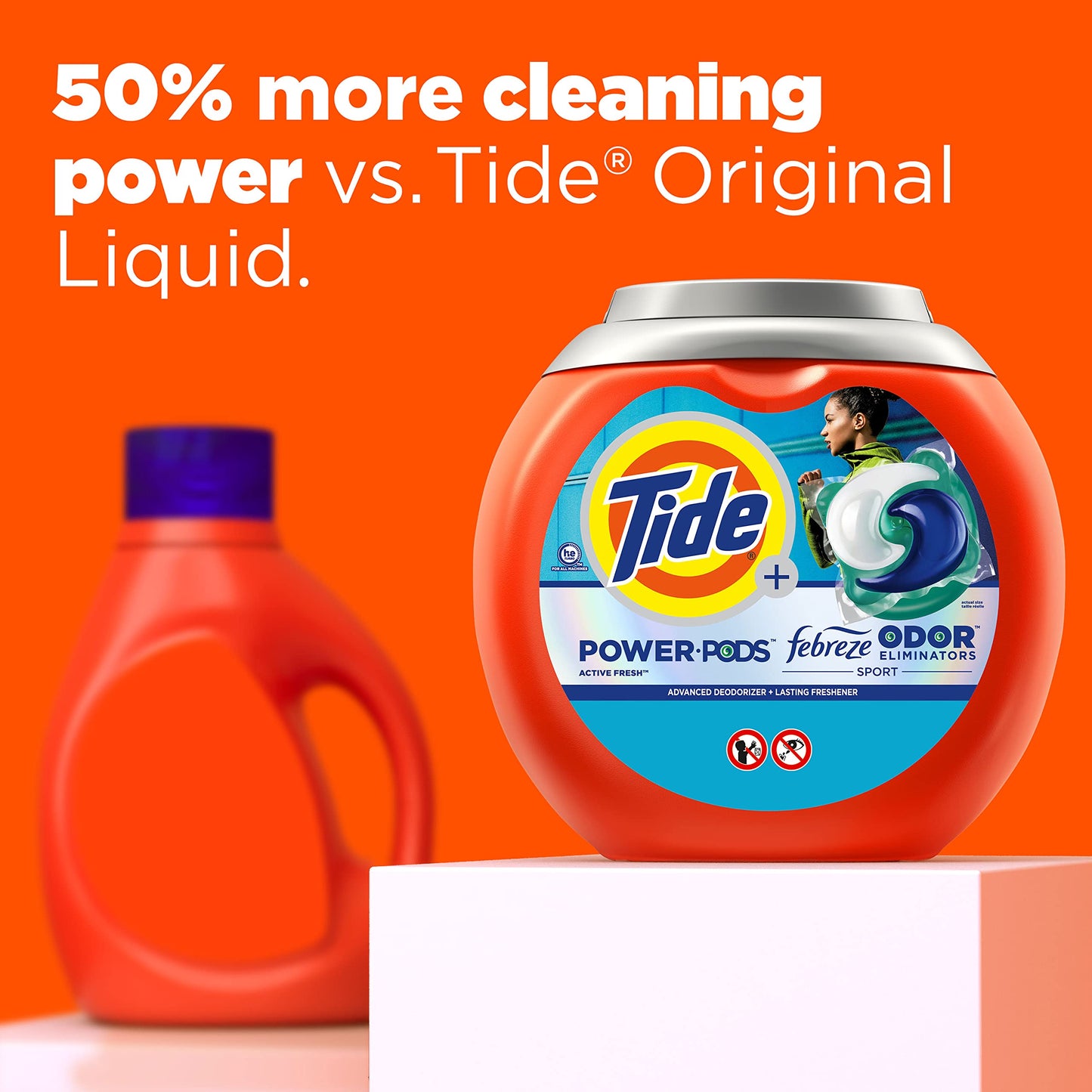 Tide Power Pods Laundry Detergent Pacs with Febreze Sport