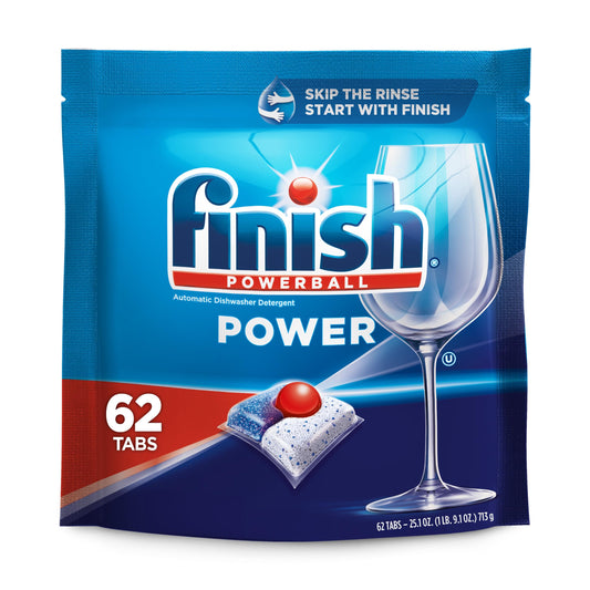 Finish Power - 62ct - Dishwasher Detergent - Powerball