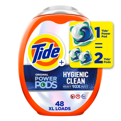 Tide Hygienic Clean Heavy 10x Duty Power PODS Laundry Detergent Soap Pods