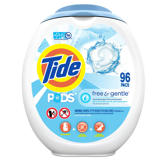 Tide PODS Free and Gentle, Laundry Detergent Soap PODS