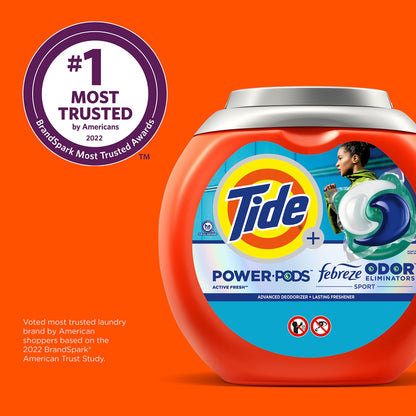 Tide Power Pods Laundry Detergent Pacs with Febreze Sport