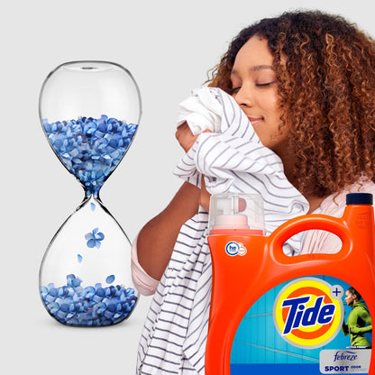 Tide Plus Febreze Sport Odor Defense HE Turbo Clean Liquid Laundry Detergent 94 Loads 132 fl oz (Pack of 2)