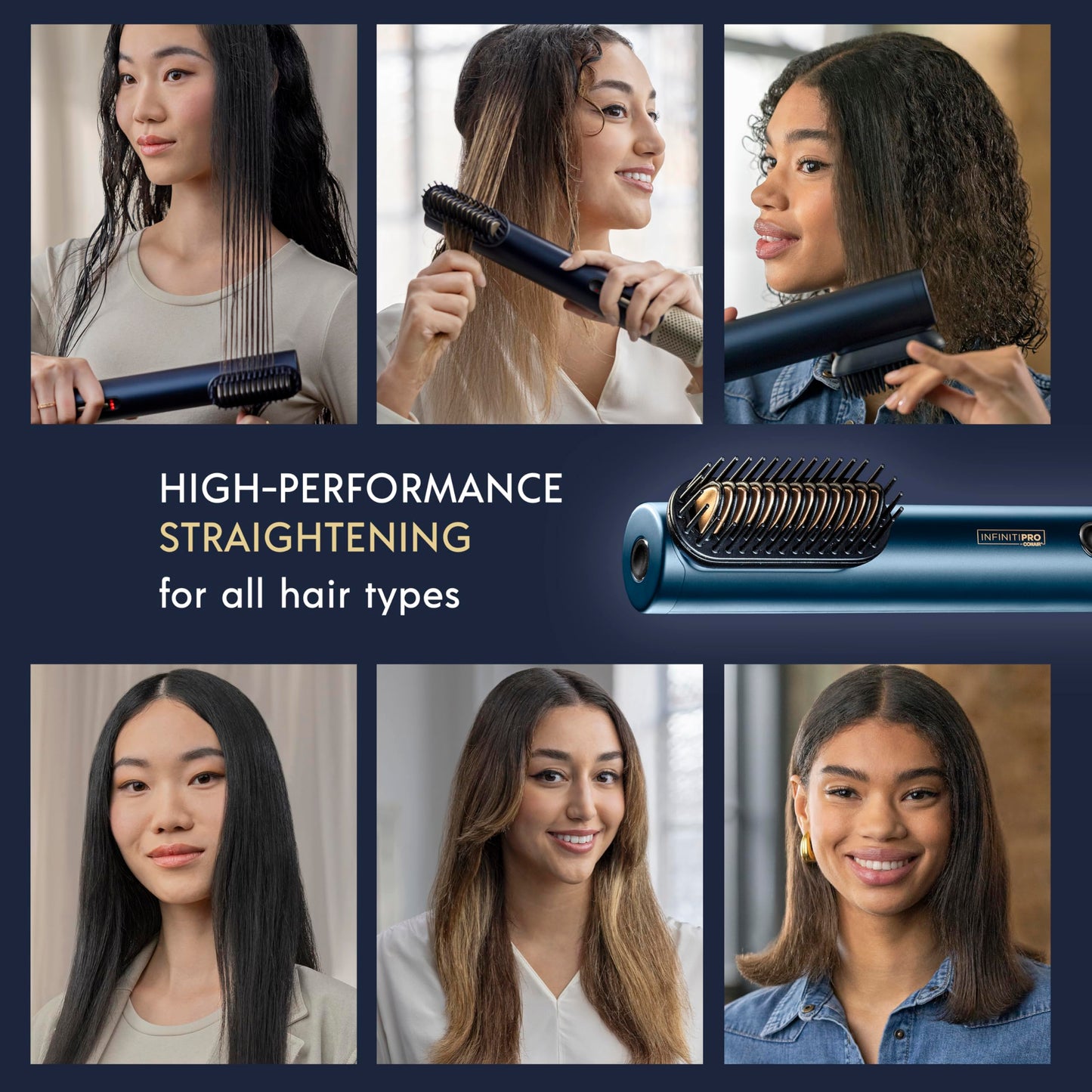 DigitaAIRE Drying Wand | Hair Dryer, Straightener, Styler, All in One | Powerful, Fast Blow Dryer with High Performance Straightening Brush, Volumizing Brush, and Styling Pick